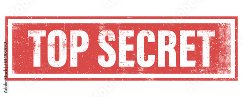 Grunge top secret rubber stamp. Top secret stamp on a white background.