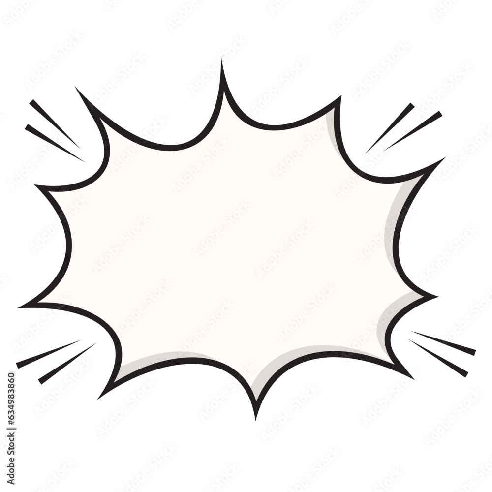 Comic Bubble Template Illustration Comic Bubble Template Illustration