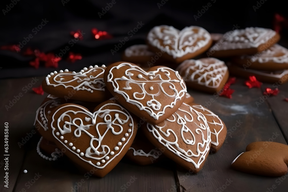 delicious, cute gingerbread hearts for christmas delicious, cute gingerbread hearts for christmas