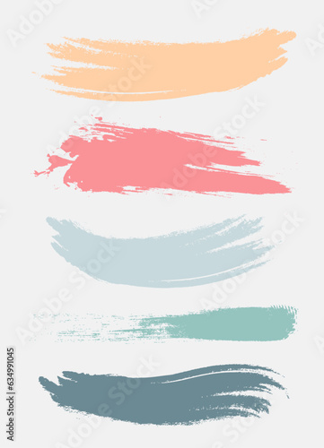 Blush with pink, blue, pastel colors