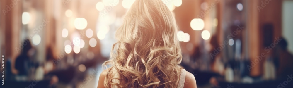 Naklejka premium Hairdressing concept banner