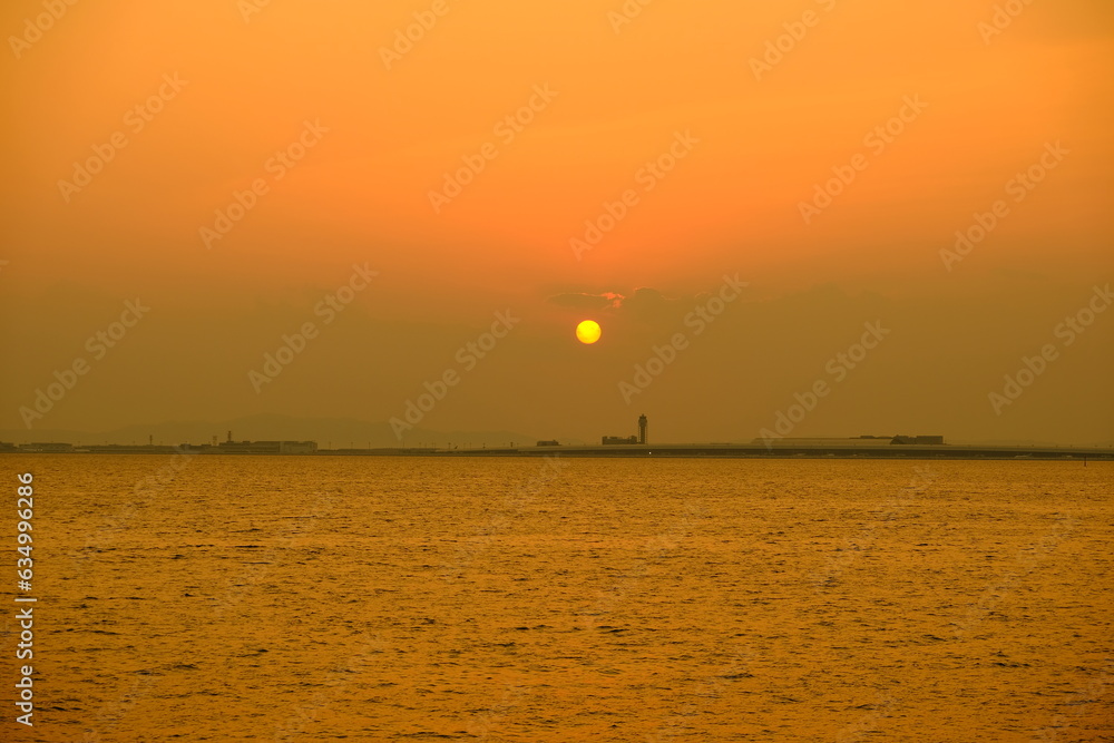 りんくうタウンの夕暮れとサンセット