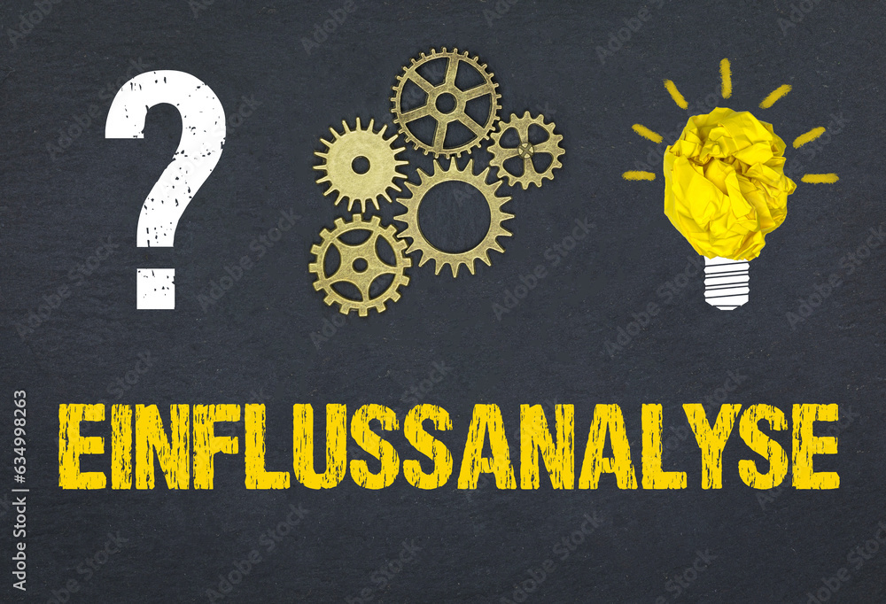 Obraz premium Einflussanalyse 