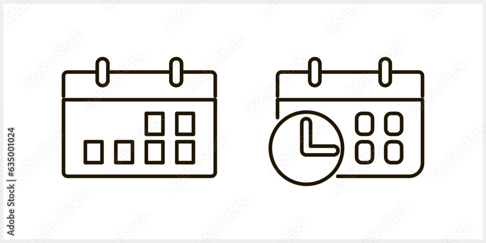 Calendar icon isolated. Sketch clipart Vector stock illustration EPS 10 Calendar icon isolated. Sketch clipart Vector stock illustration EPS 10