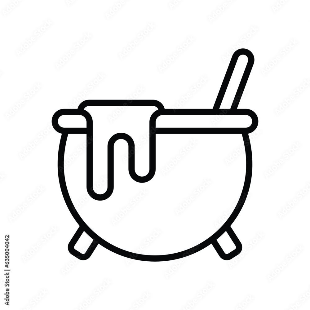 cauldron icon vector design template in white background cauldron icon vector design template in white background