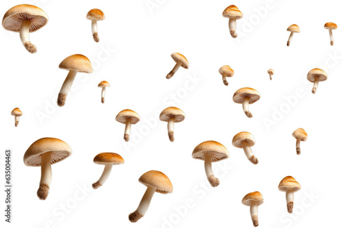 mushrooms isolated on white