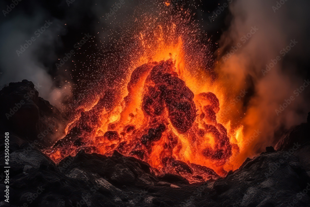 Lava, Vulkanausbruch