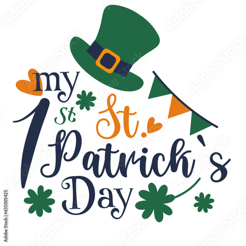 My first holiday Baby vector Hand drawn typography poster. T shirt calligraphic design. Vector illustration