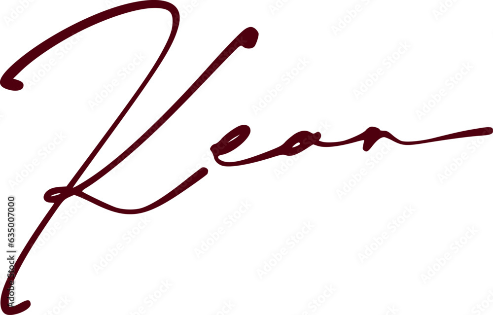 signature series K design illustration signature series K design illustration