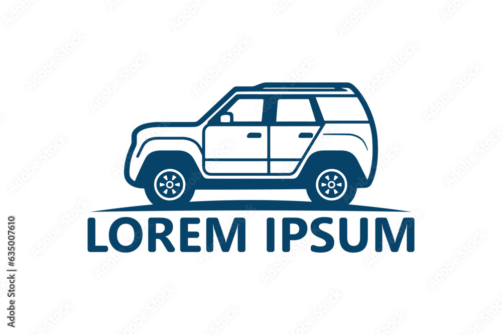 SUV car logo template design vector SUV car logo template design vector