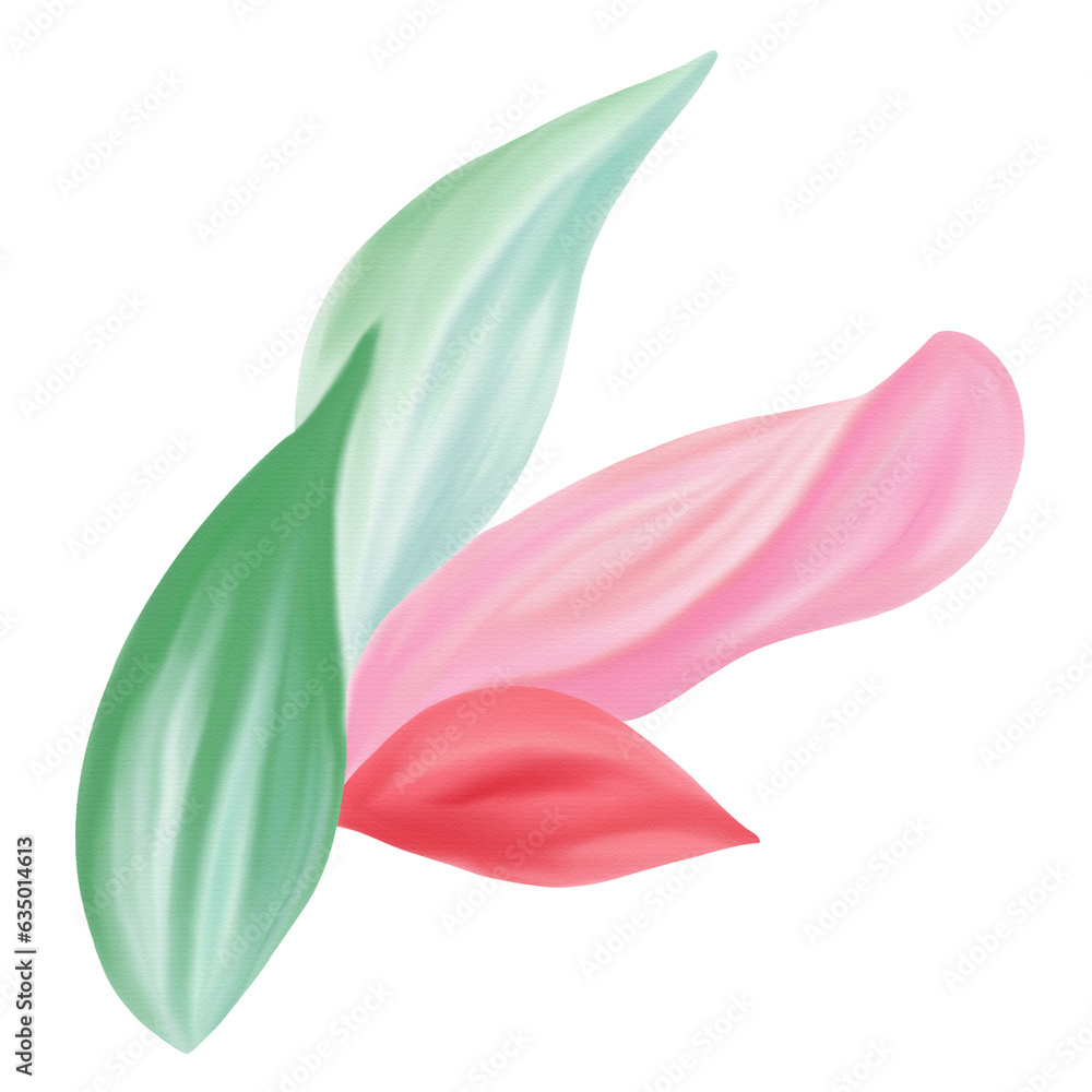 pink flower watercolor 