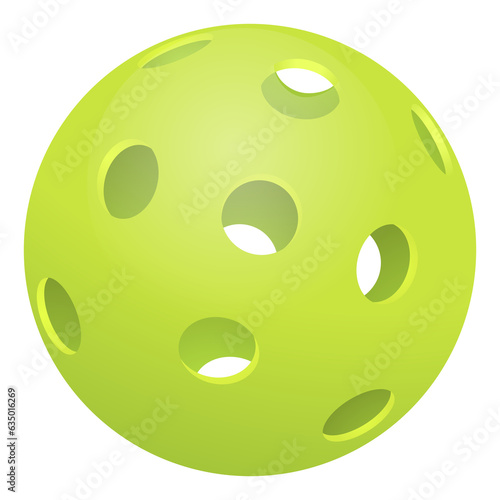 Wallpaper Mural green ball for pickleball sport with transparent background.	 Torontodigital.ca