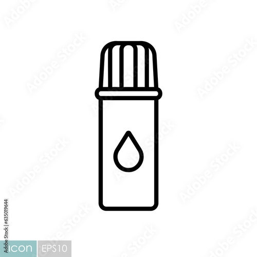 Whipped cream aerosol can vector icon
