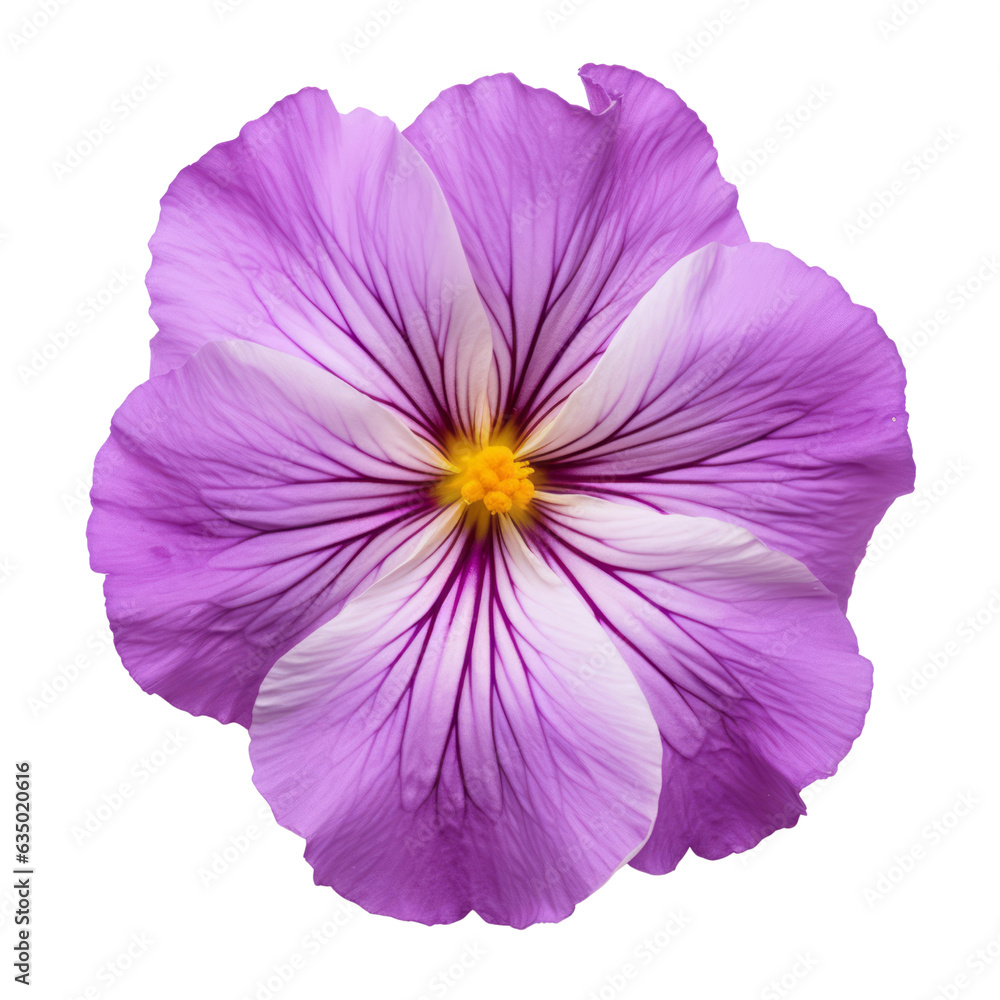 Naklejka premium purple anemone flower isolated on transparent background cutout