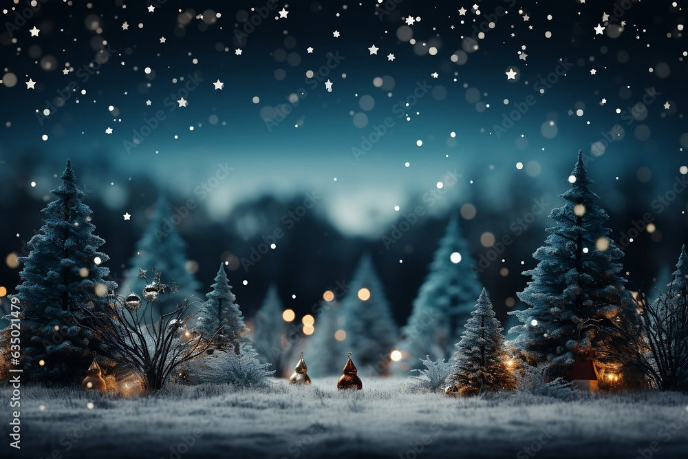 Beautiful and wonderful Christmas decoration background with customizable space for Christmas wishes.