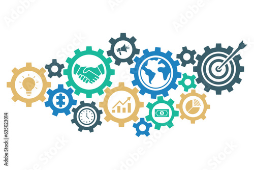 Business gear mechanism concept 2