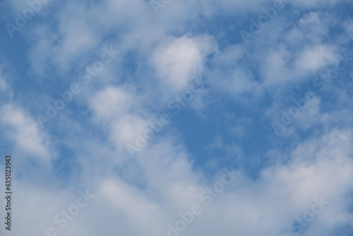 Skies XIII - Blue sky Clouds view - Nature Background photo