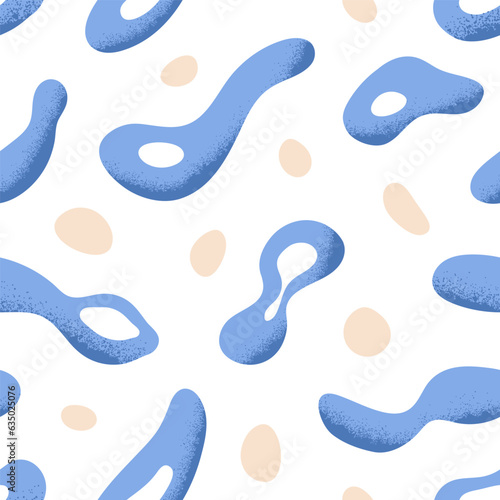 Abstract fluid shapes, seamless pattern design. Creative elements, repeating ...