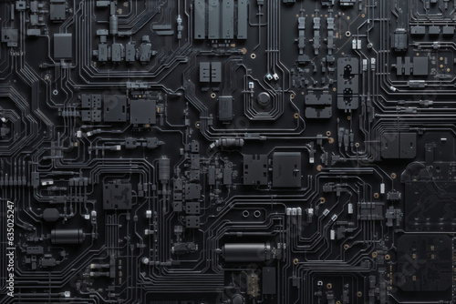 機械の配線基板のイメージ、生成AI