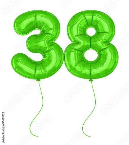 Green Balloon Number 38