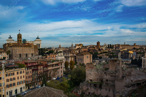 Vue sur le Forum Romain à Rome