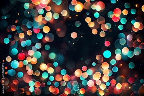 Abstract bokeh background. Generative AI