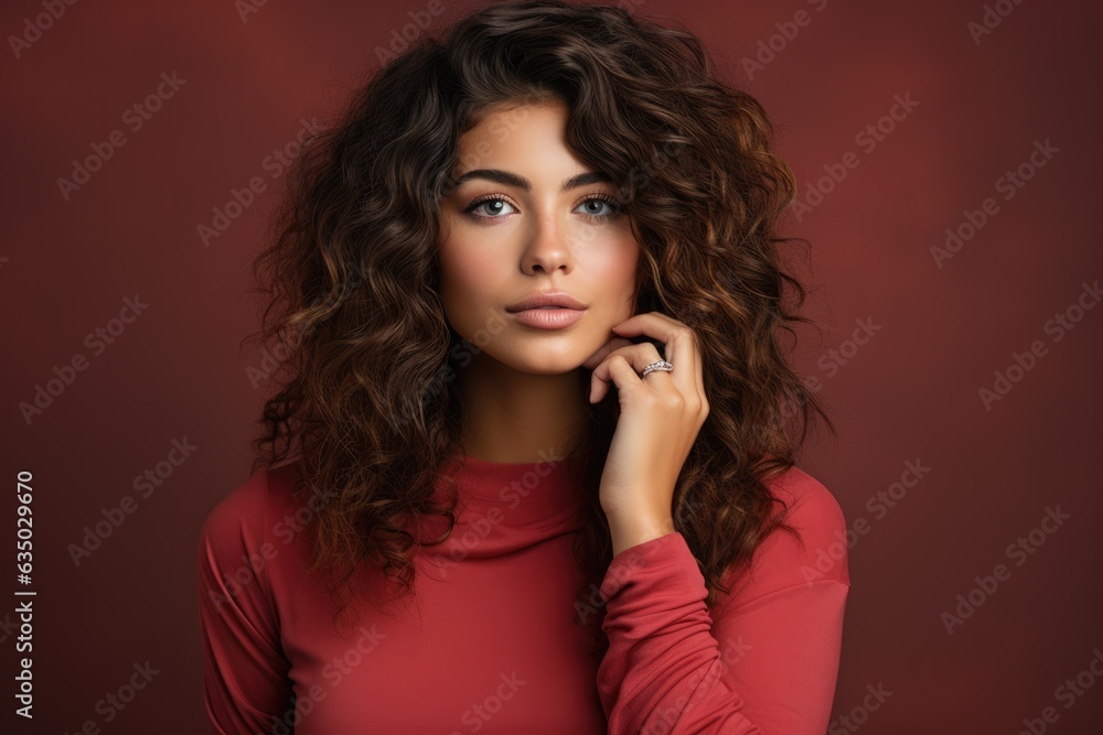 Contemplative finger on lips gesture of a model - stock photography concepts Contemplative finger on lips gesture of a model - stock photography concepts