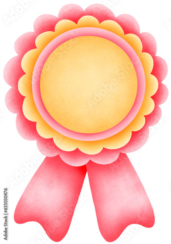 watercolor medal illustration