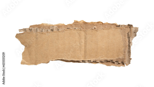Fotografie Torn cardboard paper for using as a text box