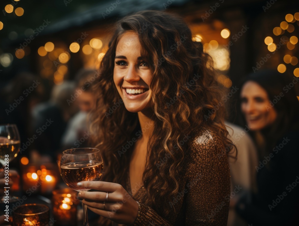 Friends toasting with champagne - stock photography concepts Friends toasting with champagne - stock photography concepts