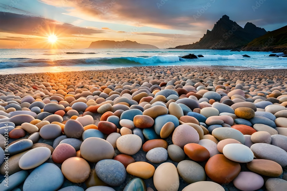 sunset at the beach generated ai sunset at the beach generated ai