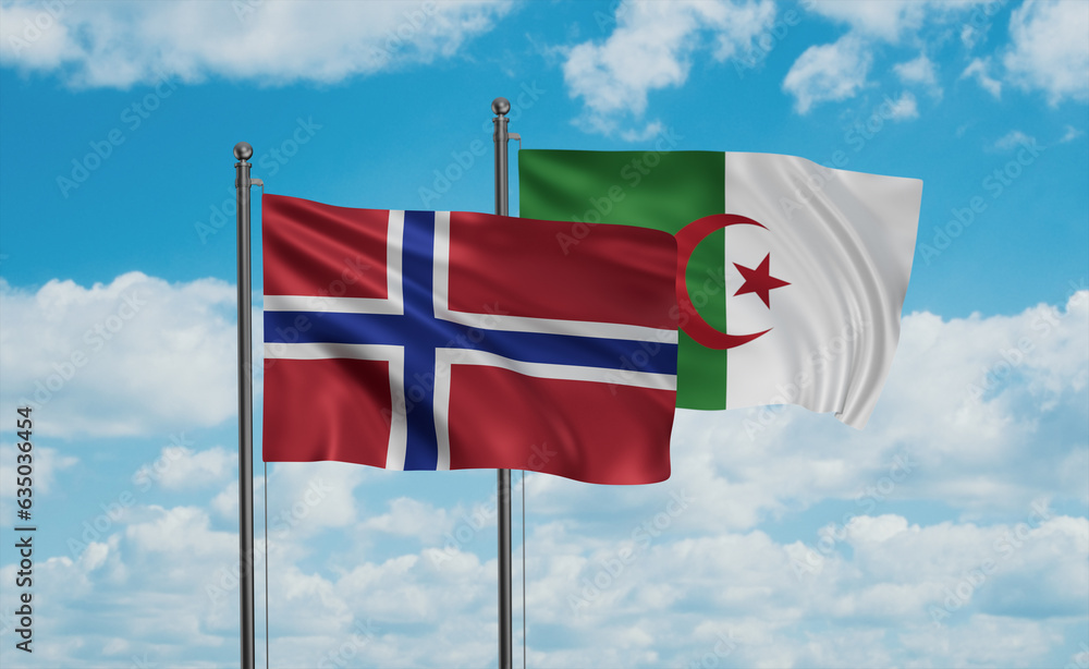 Norway and Algeria national flag