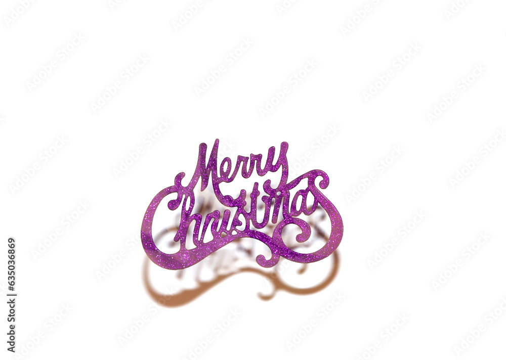 Inscription Merry Christmas on white background. Behind shadow.... Inscription Merry Christmas on white background. Behind shadow....