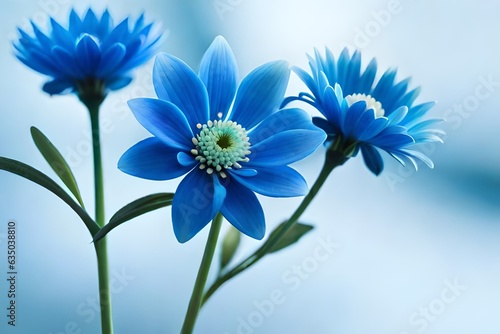 blue flower generated ai