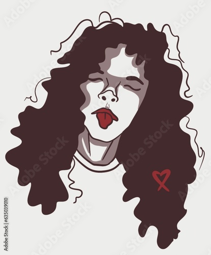 Photos woman with hair