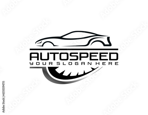 Sport Car Logo. Automotive, Car Showroom, Car Dealer Logo Design Vector