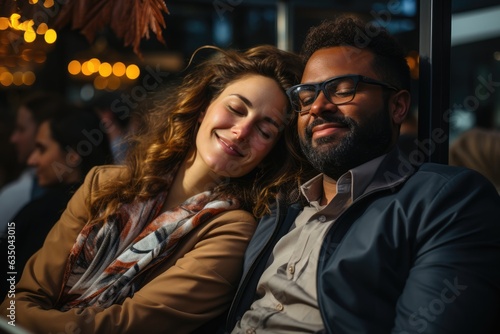 Woman resting her head on a mans lap - stock photography concepts