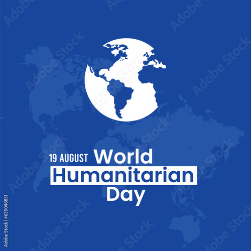 19th August World humanitarian day vector templates  world humanitarian day Social media post designs