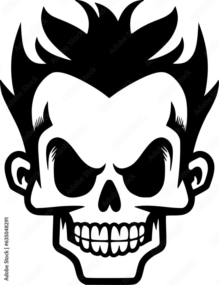Fototapeta premium Skull - Minimalist and Flat Logo - Vector illustration