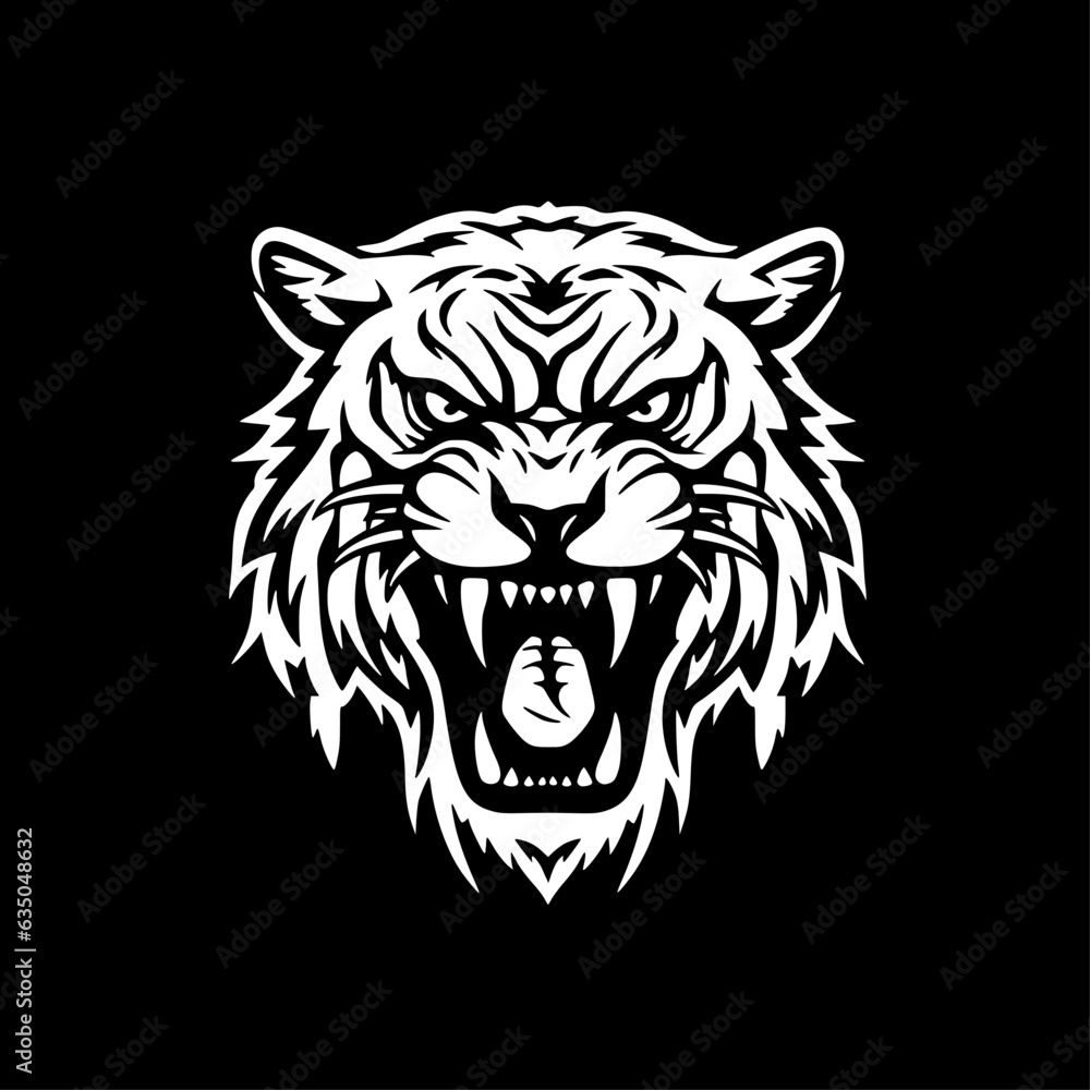 Fototapeta premium Tiger - Minimalist and Flat Logo - Vector illustration