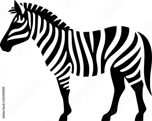 Zebra | Minimalist and Simple Silhouette - Vector illustration