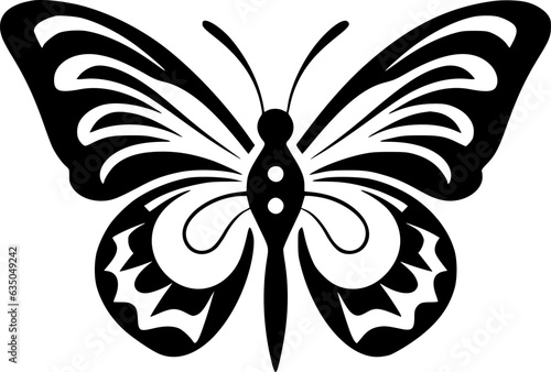 Butterfly   Minimalist and Simple Silhouette - Vector illustration © CreativeOasis