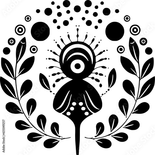 Boho - Minimalist and Flat Logo - Vector illustration
