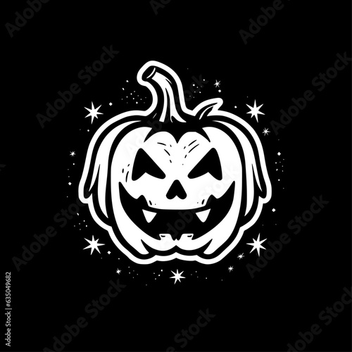 Hallowe'en | Black and White Vector illustration photo