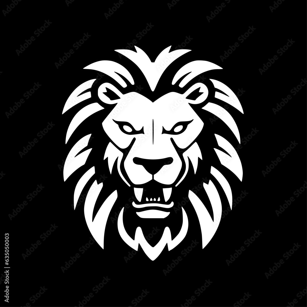 Lion - Minimalist and Flat Logo - Vector illustration Lion - Minimalist and Flat Logo - Vector illustration