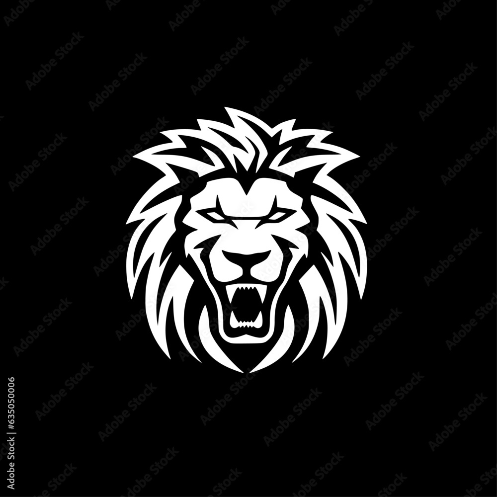Lion | Black and White Vector illustration Lion | Black and White Vector illustration
