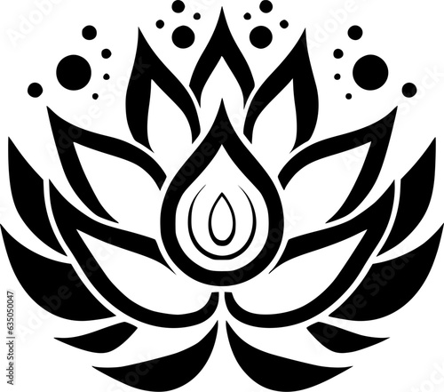 Lotus Flower - High Quality Vector Logo - Vector illustration ideal for T-shirt graphic