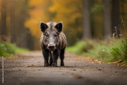warthog in the woods