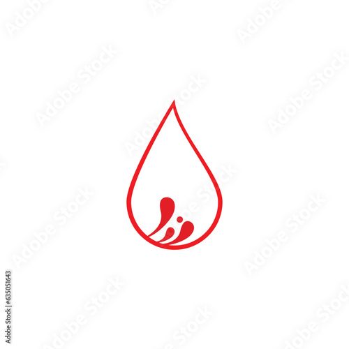 blood logo design vector illustration