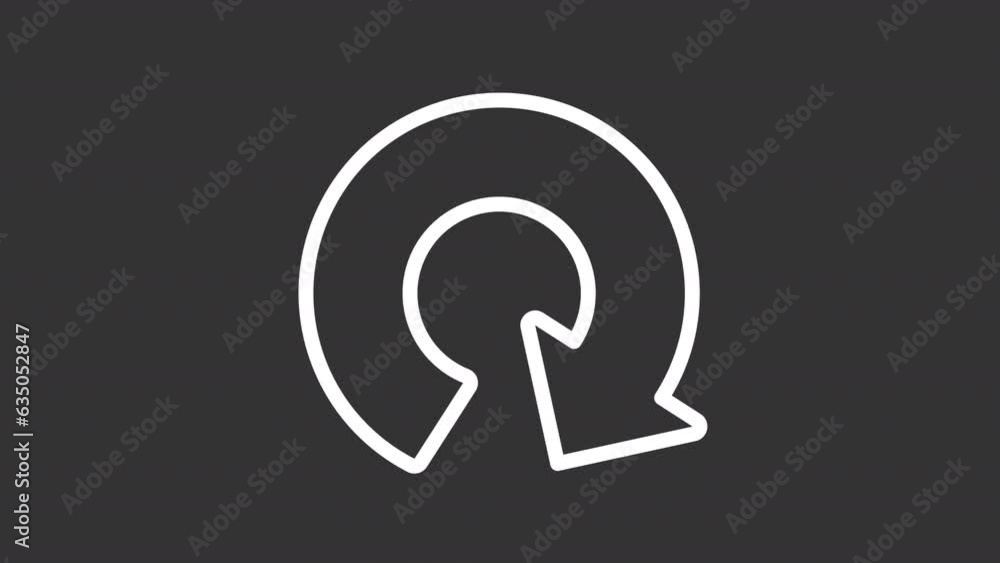 White icon animation of right turn arrow, HD video with transparent background, seamless loop 4K video, road directional sign. White icon animation of right turn arrow, HD video with transparent background, seamless loop 4K video, road directional sign.